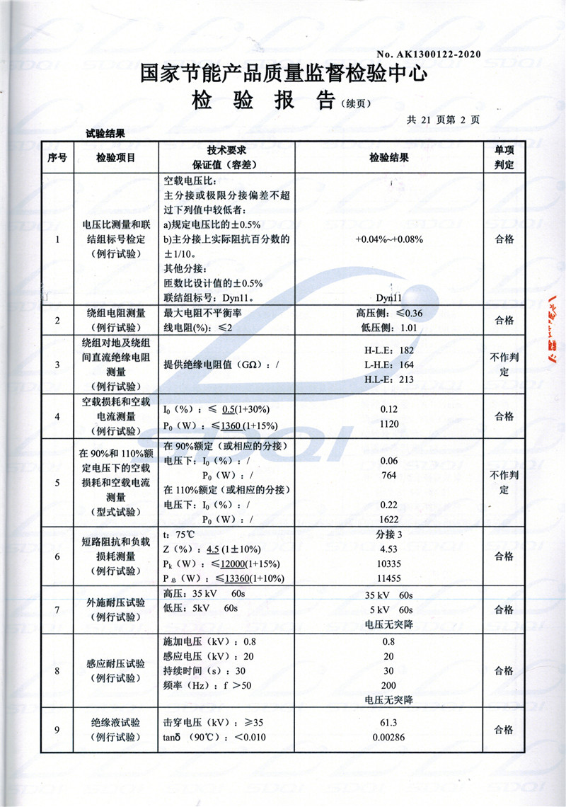 高低压试验报告-S11-1250沛县沛县沛县油浸式变压器-2.jpg